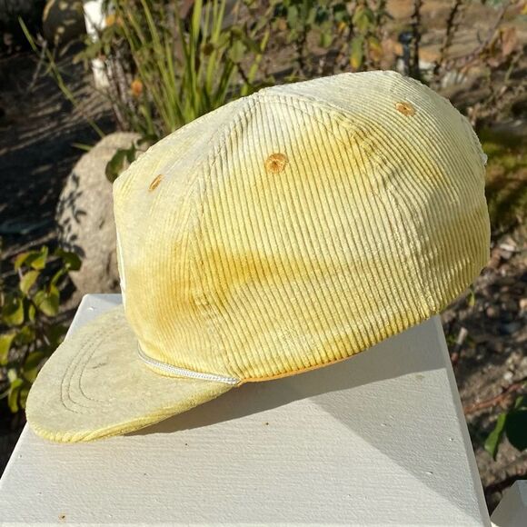 BinkyBro Light Yellow Corduroy San Elijo Snapback Baseball Hat Toddler (1-3 YR) - Picture 3 of 7